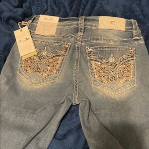 NWT Miss Me Women's Faded Blue Bootcut Jeans